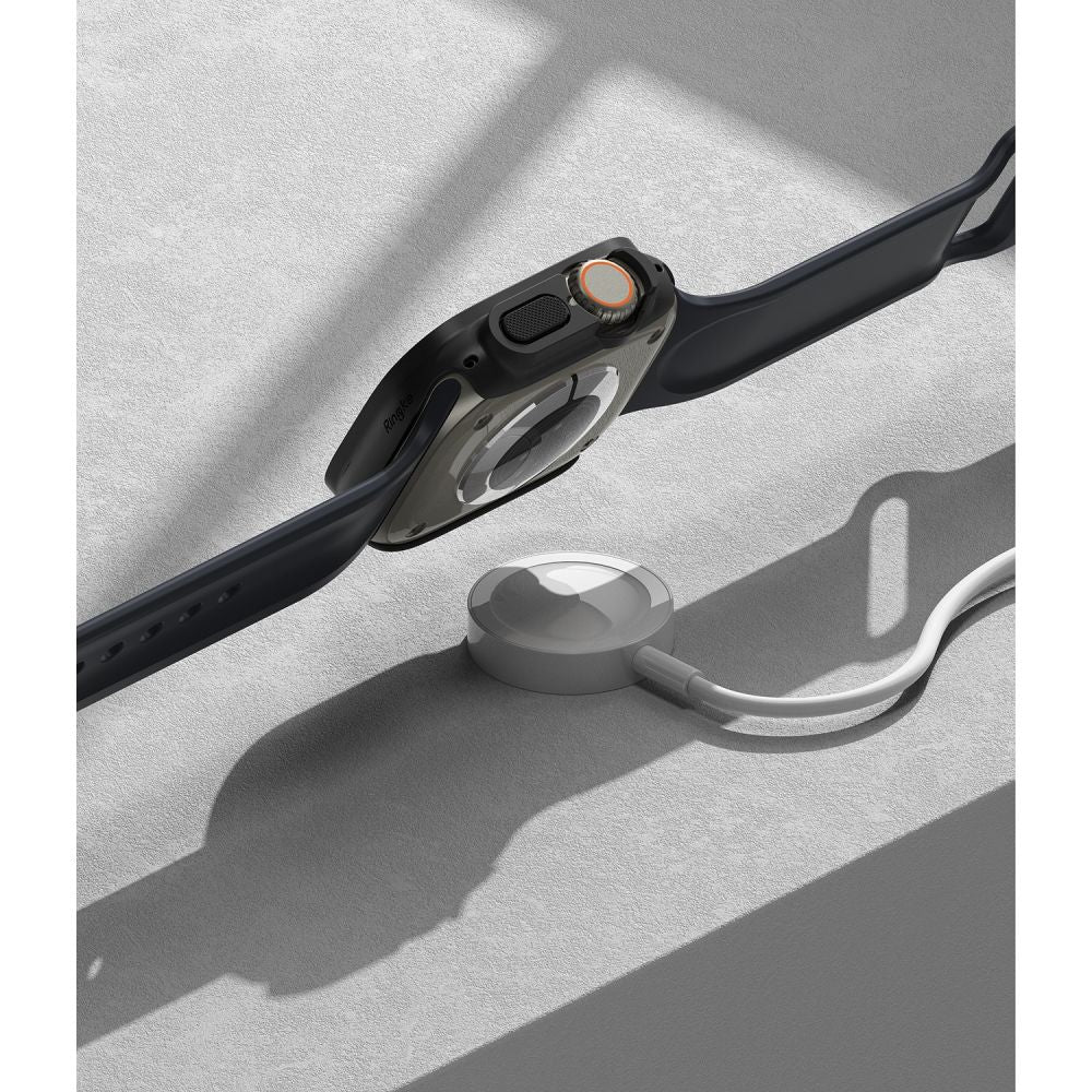 Ringke Θήκη Apple Watch Ultra (1/2/3) - 49mm Slim - 2 Τεμάχια - Διάφανο - Matte Black