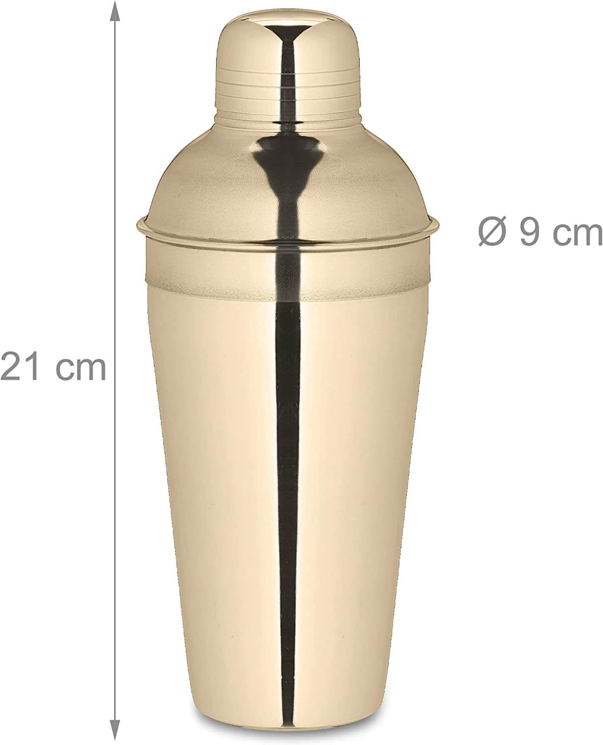 Relaxdays Σετ Κοκτέιλ 5 Τεμαχίων από Ανοξείδωτο Ατσάλι - Gold - 4052025983260