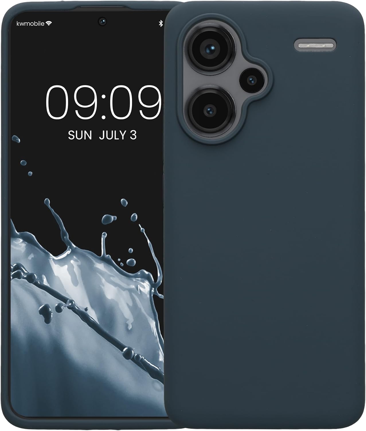 KW Xiaomi Redmi Note 13 Pro+ 5G Θήκη Σιλικόνης Rubberized TPU - Dark Slate
