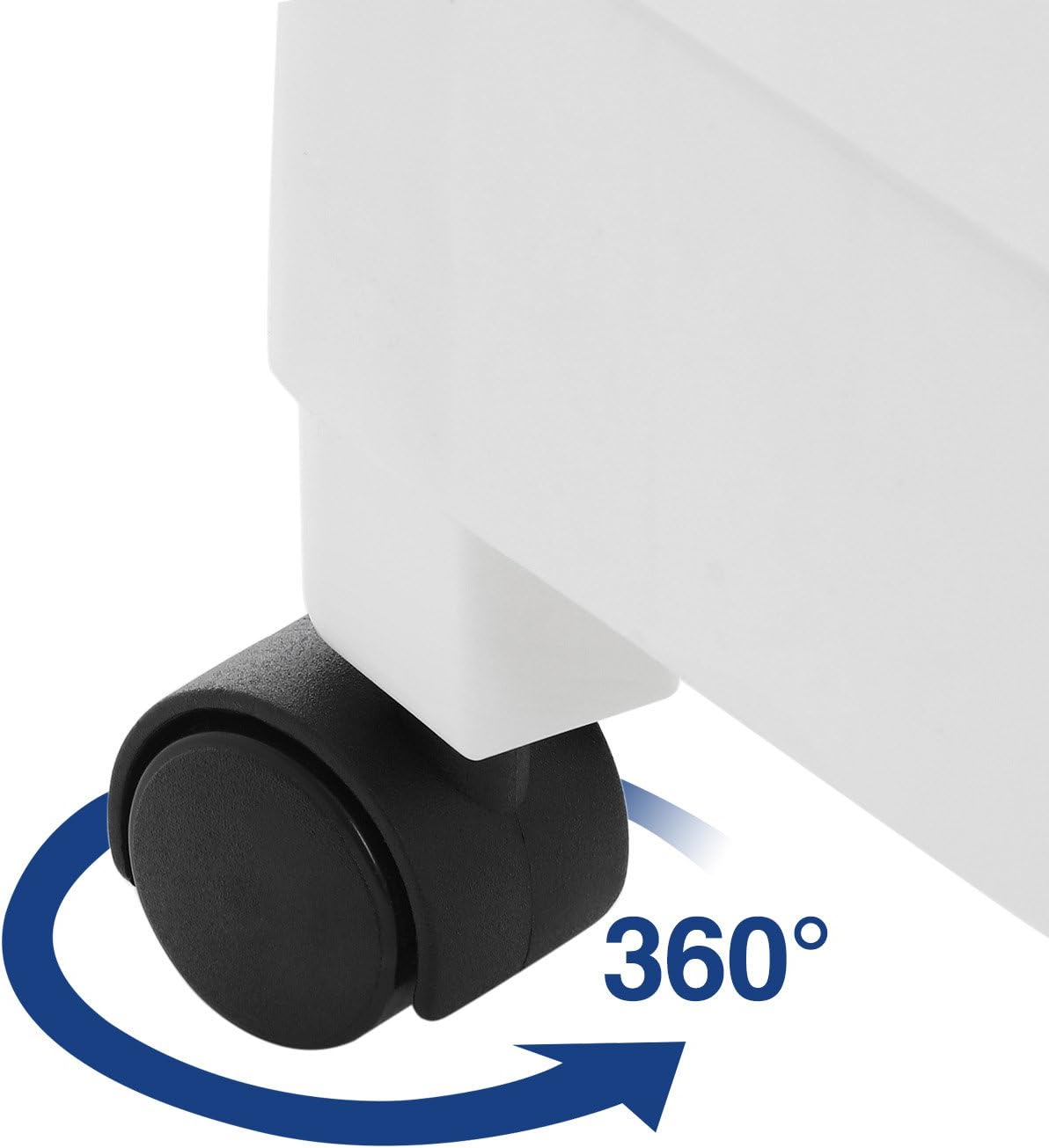 Songmics Πλαστικό Καρότσι για Οργάνωση και Αποθήκευση με 4 Ράφια - White - KSC02WT