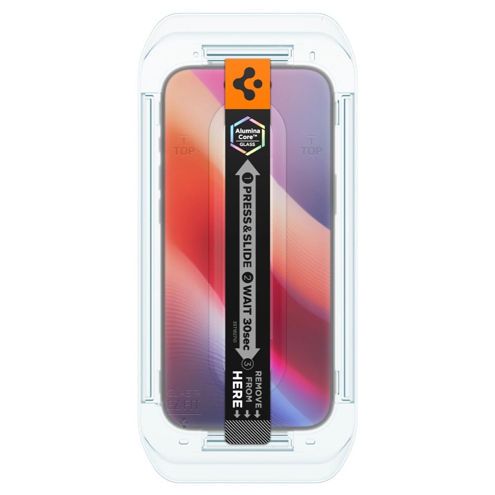 Spigen iPhone Air - Glas.TR EZ Fit - 9H Αντιχαρακτικό Γυαλί Οθόνης - 2 Τεμάχια - Clear - AGL09861