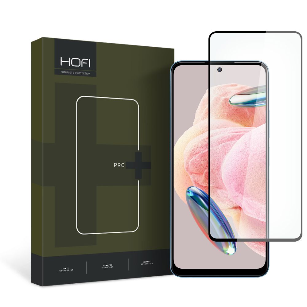 Hofi Xiaomi Redmi Note 12 4G Glass Pro+ 0.3mm 2.5D 9H Full Screen Tempered Glass Αντιχαρακτικό Γυαλί Οθόνης - Black