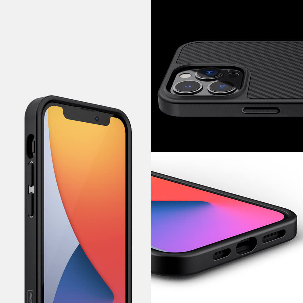 Nillkin iPhone 13 Pro Synthetic Fiber Carbon Σκληρή Θήκη - Black