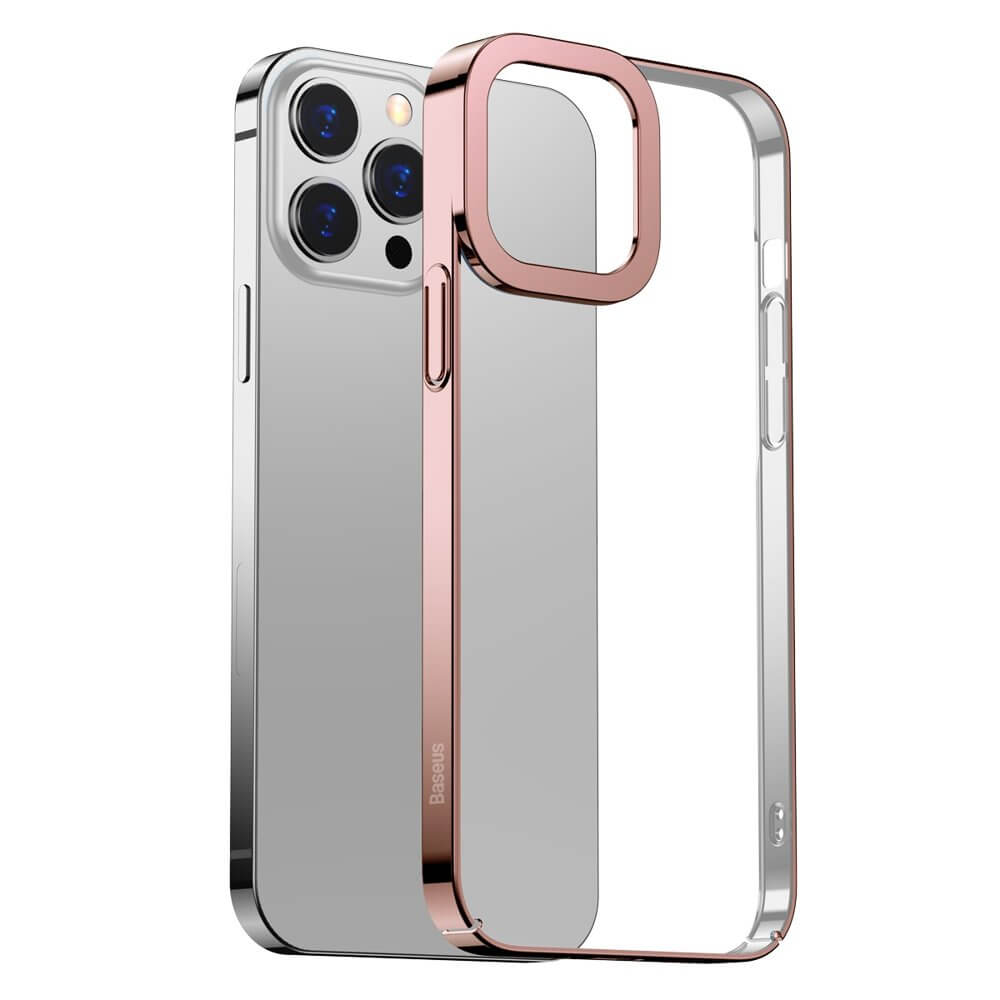 Baseus Glitter Electroplating Σκληρή Θήκη για iPhone 13 Pro - Pink - ARMC001004