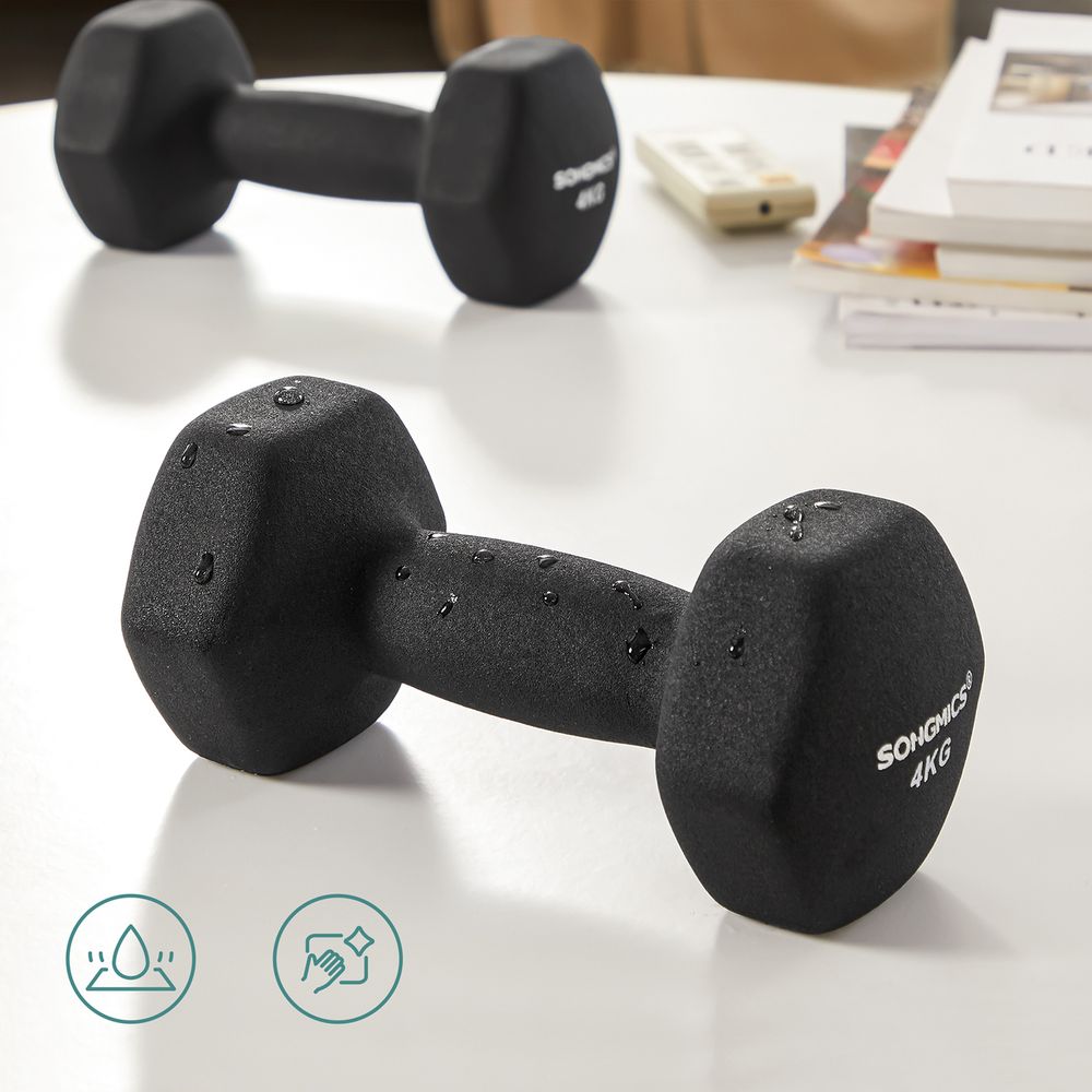 Songmics Σετ με 2 Βαράκια - 4 kg - Black - SYL068BK