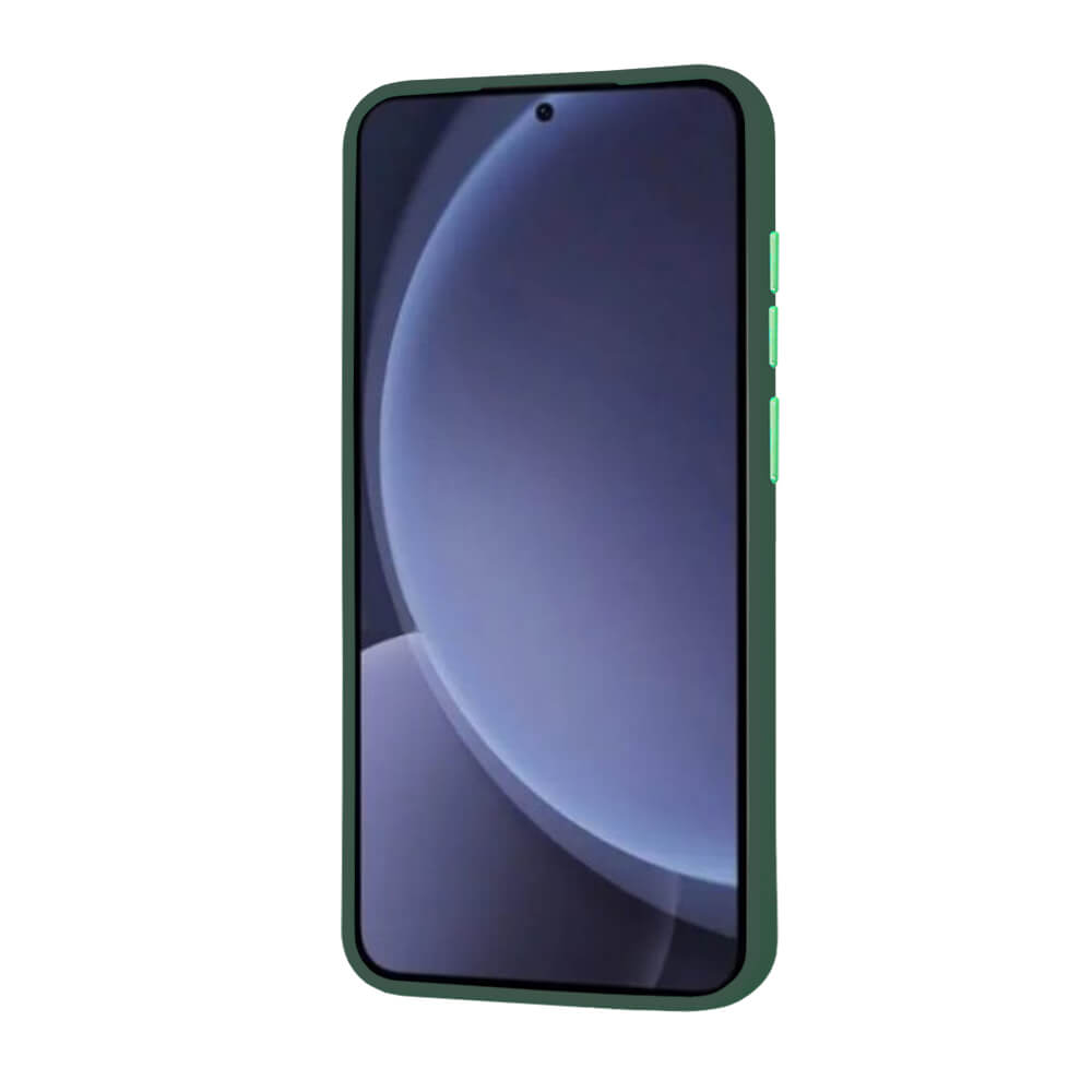 Techsuit Samsung Galaxy S25 Plus - HaloFrost MagSafe Series - Σκληρή Θήκη με Πλαίσιο Σιλικόνης - Midnight Green