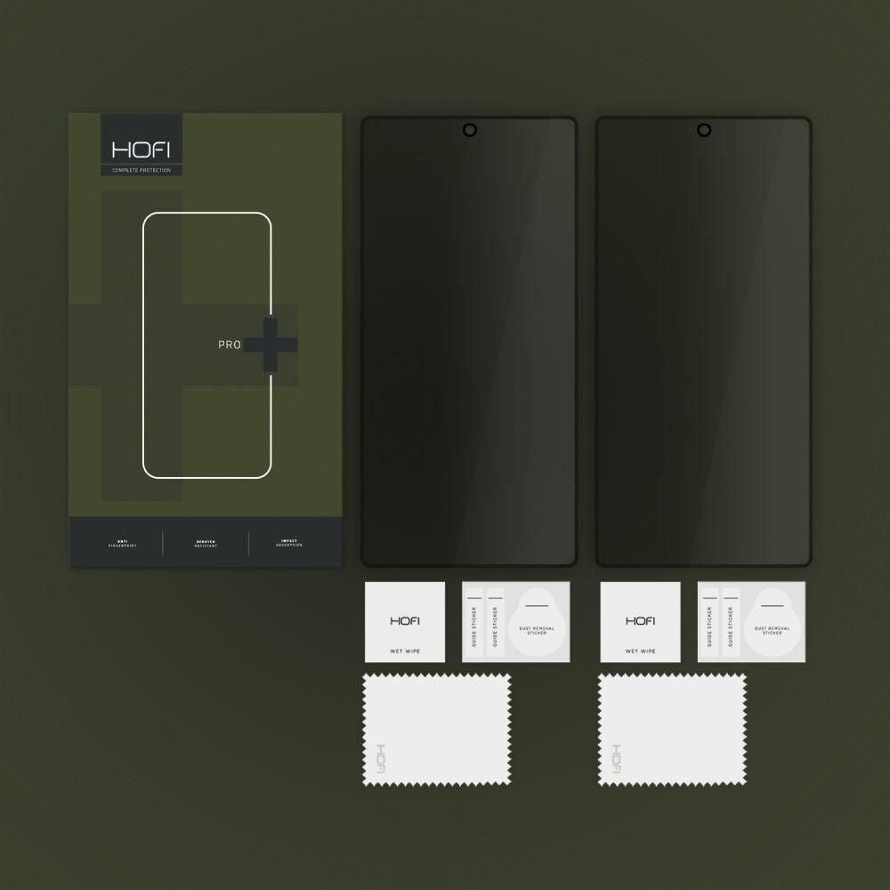 Hofi Samsung Galaxy S25 Ultra Anti Spy Glass Pro+ 2.5D 9H Full Screen Tempered Glass Αντιχαρακτικό Γυαλί Οθόνης - 2 Τεμάχια - Privacy - Black