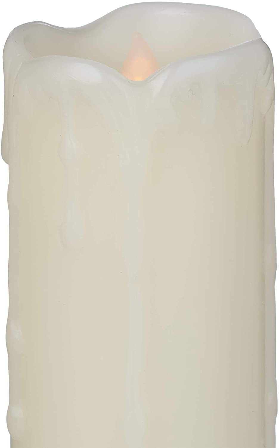 Relaxdays Σετ με 6 Κεριά με Φωτισμό Led από Φυσικό Κερί - Cream - 4052025215354