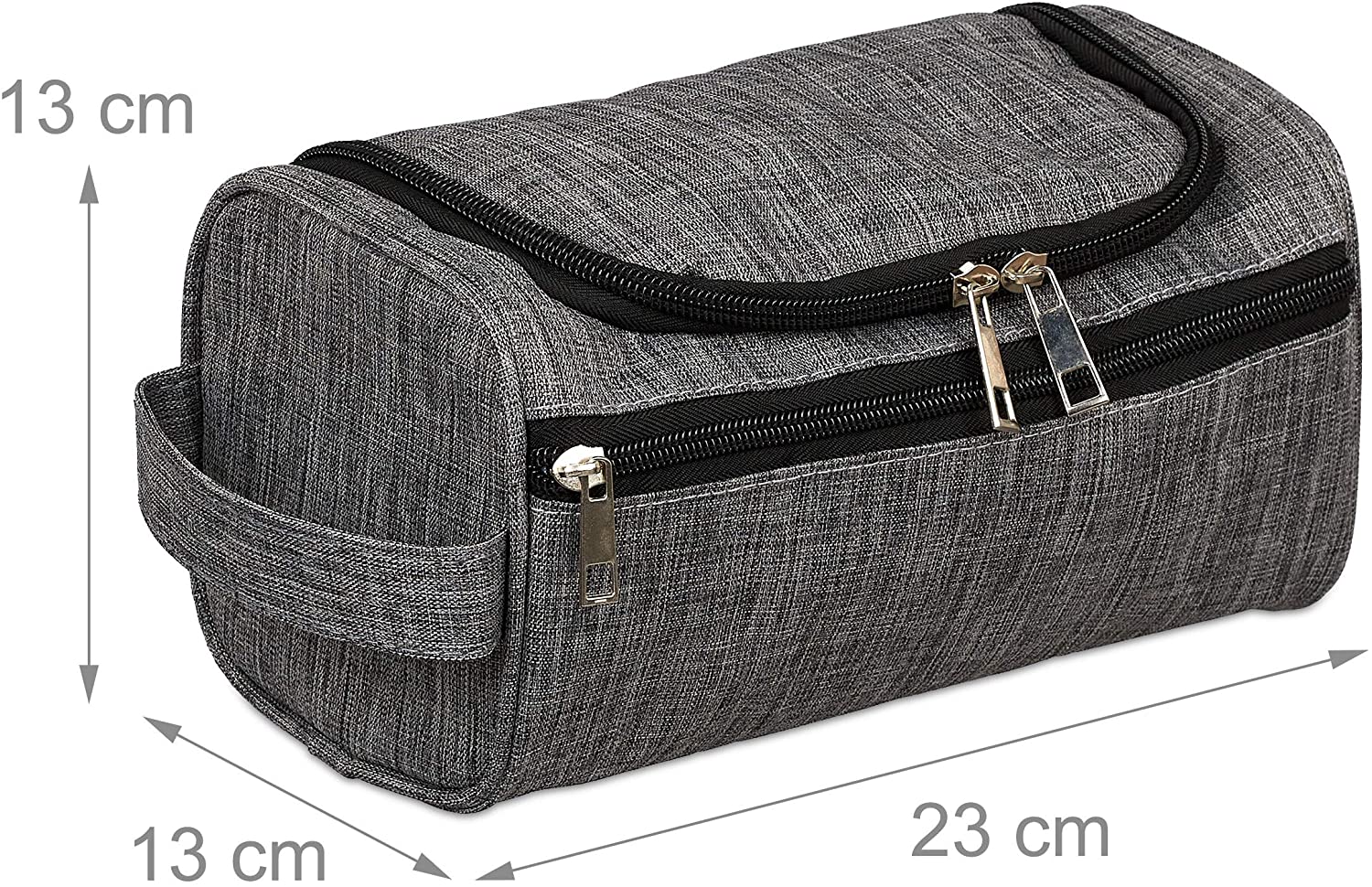 Relaxdays Κρεμαστή Τσάντα Αποθήκευσης - 13 x 23 x 13 cm - Grey - 4052025308667