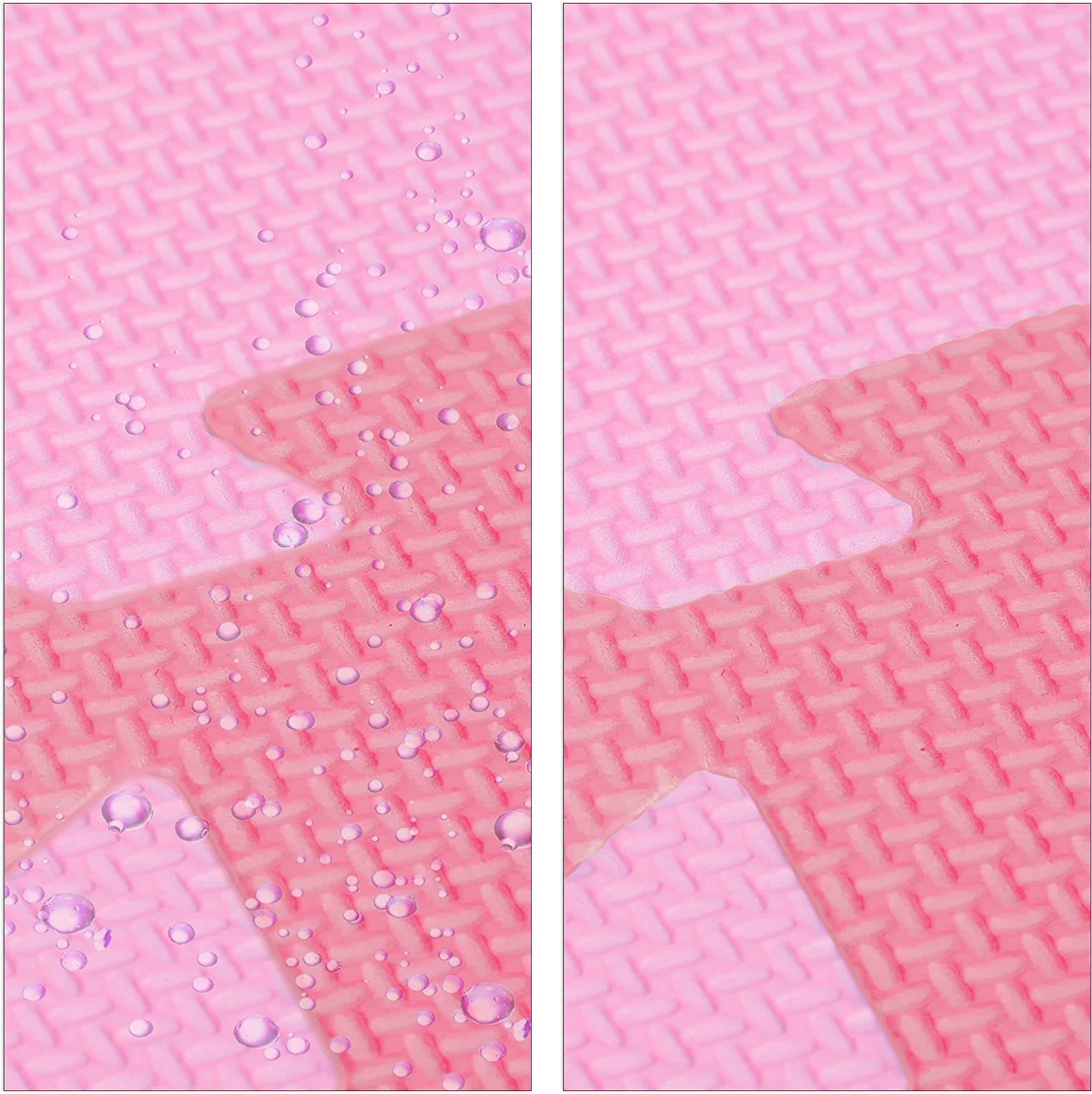 Relaxdays Χαλάκι Παζλ 9 Τεμαχίων για Παιδιά - Design Stars - Pink - 4052025890094