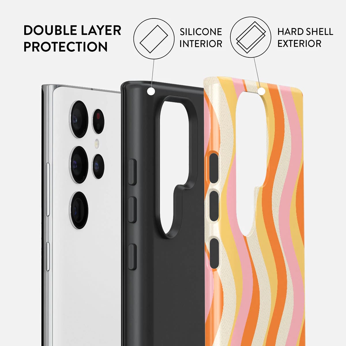 Burga Samsung Galaxy S22 Ultra Fashion Tough Σκληρή Θήκη - Flower Power