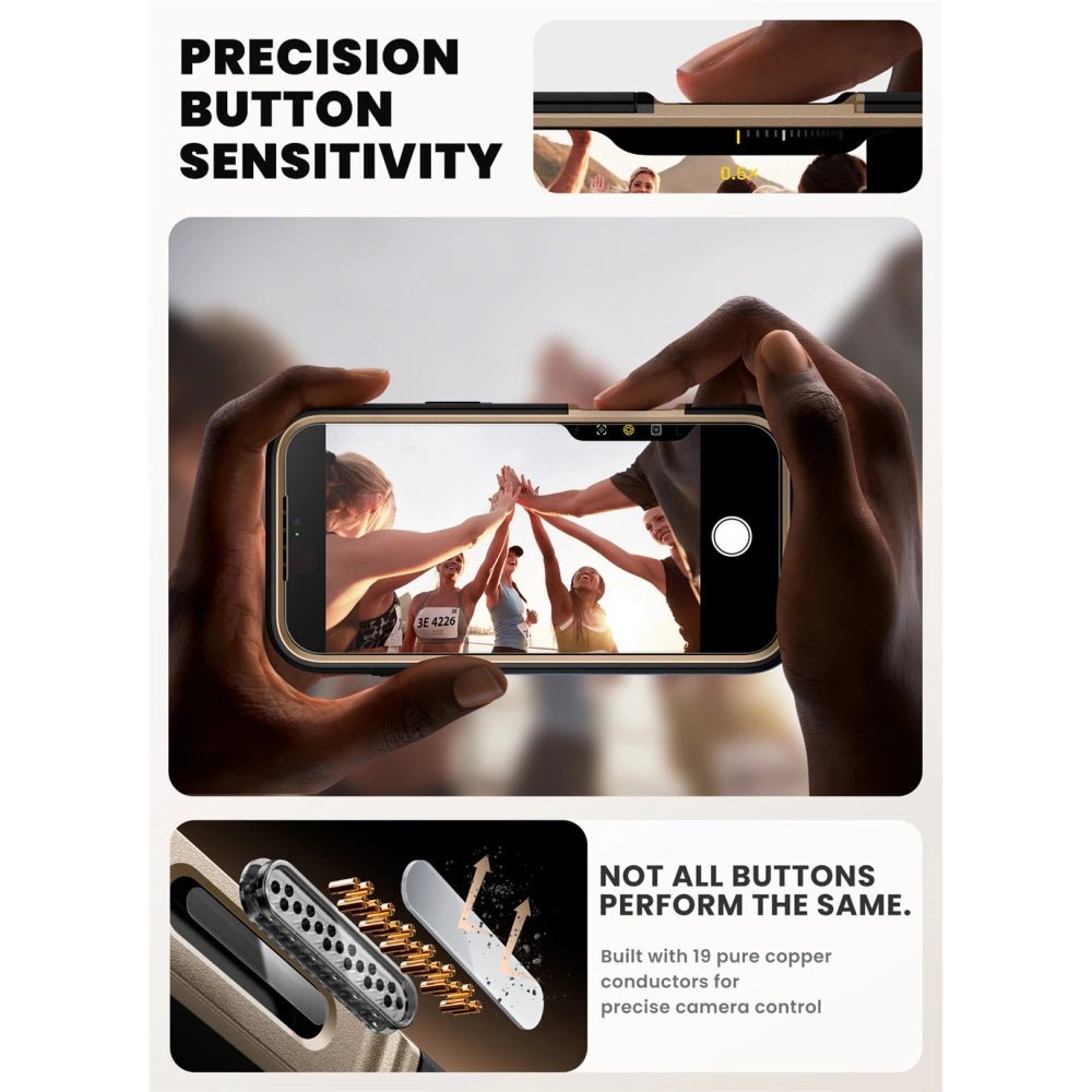 Supcase iPhone 17 Pro - IBLSN Ares Flip Mag - MagSafe Σκληρή Θήκη με Πλαίσιο Σιλικόνης και Προστασία Οθόνης και Stand - Desert Gold