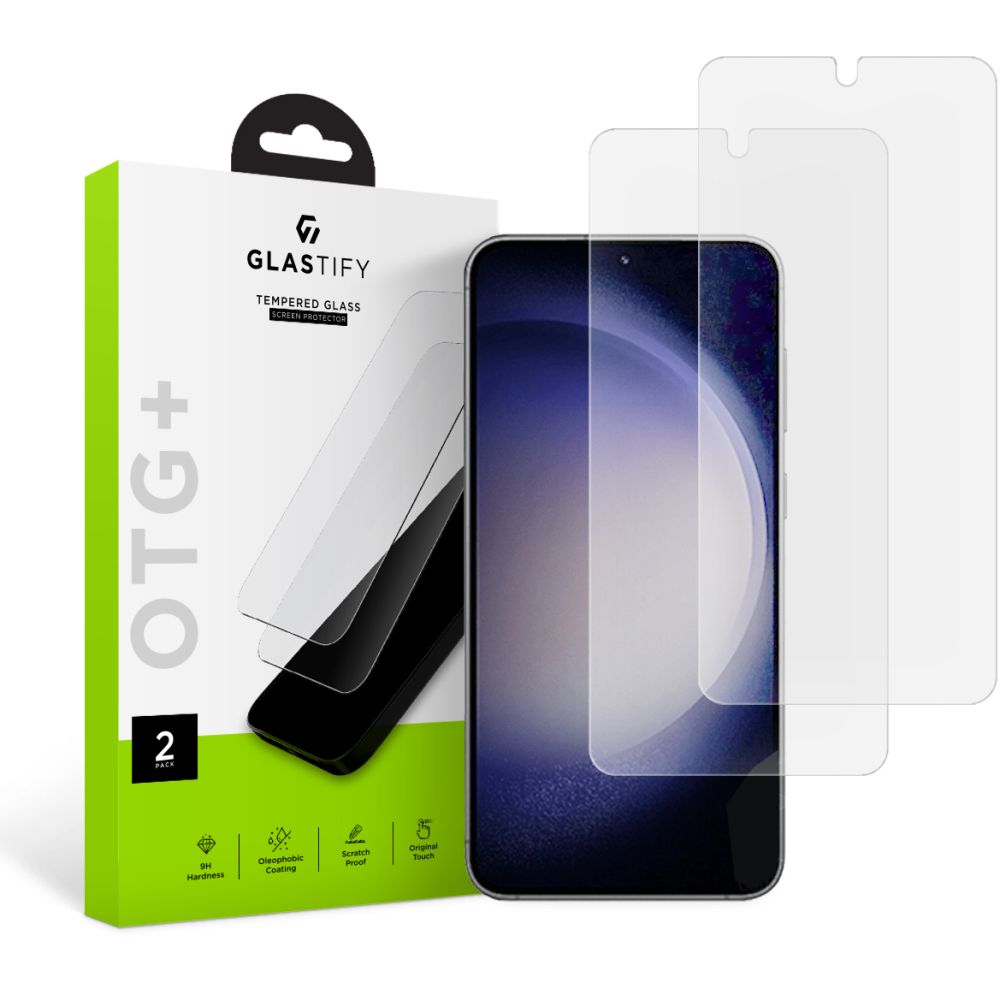 Glastify Samsung Galaxy S23+ OTG+ 0.28mm 2.5D 9H Tempered Glass Αντιχαρακτικό Γυαλί Οθόνης - 2 Τεμάχια - Clear