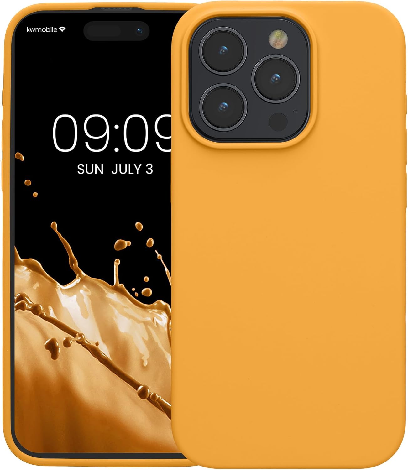KW iPhone 15 Pro Max Θήκη Σιλικόνης Rubberized TPU - Mango