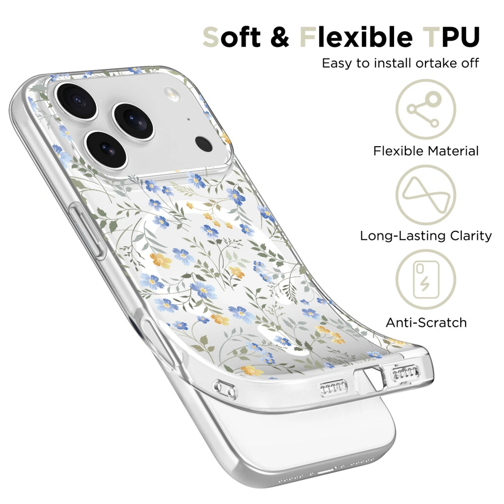 Tech-Protect iPhone 17 Pro Max Flexair Θήκη Σιλικόνης TPU με MagSafe - Spring Flowers