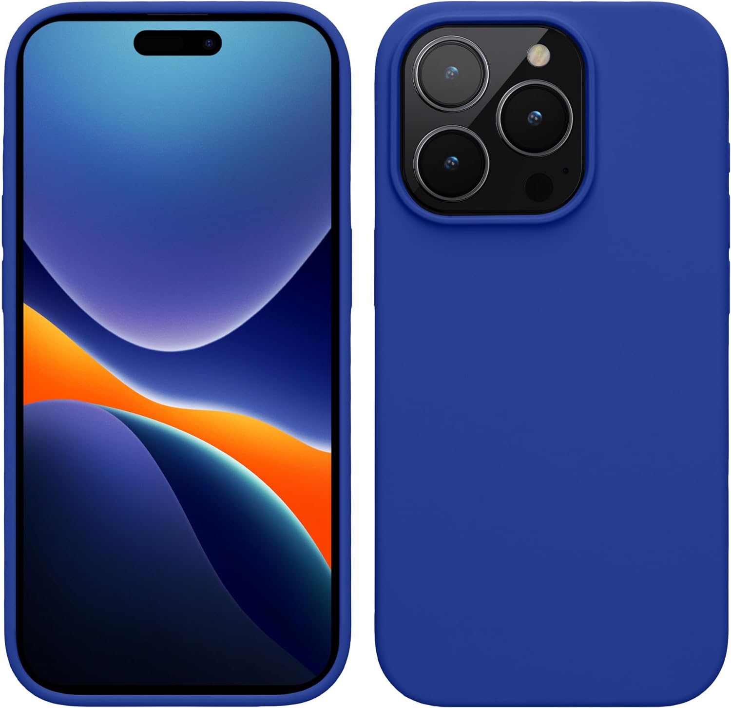 KW iPhone 15 Pro Max Θήκη Σιλικόνης Rubberized TPU - Baltic Blue - 61956.134