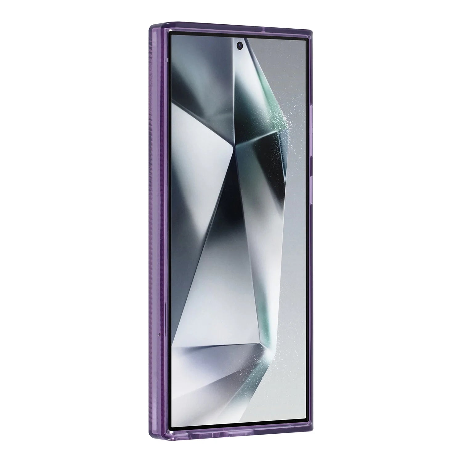 Tuniq Samsung Galaxy S24 Ultra - Σκληρή Θήκη με Πλαίσιο Σιλικόνης - Ημιδιάφανο Μοβ / Διάφανο