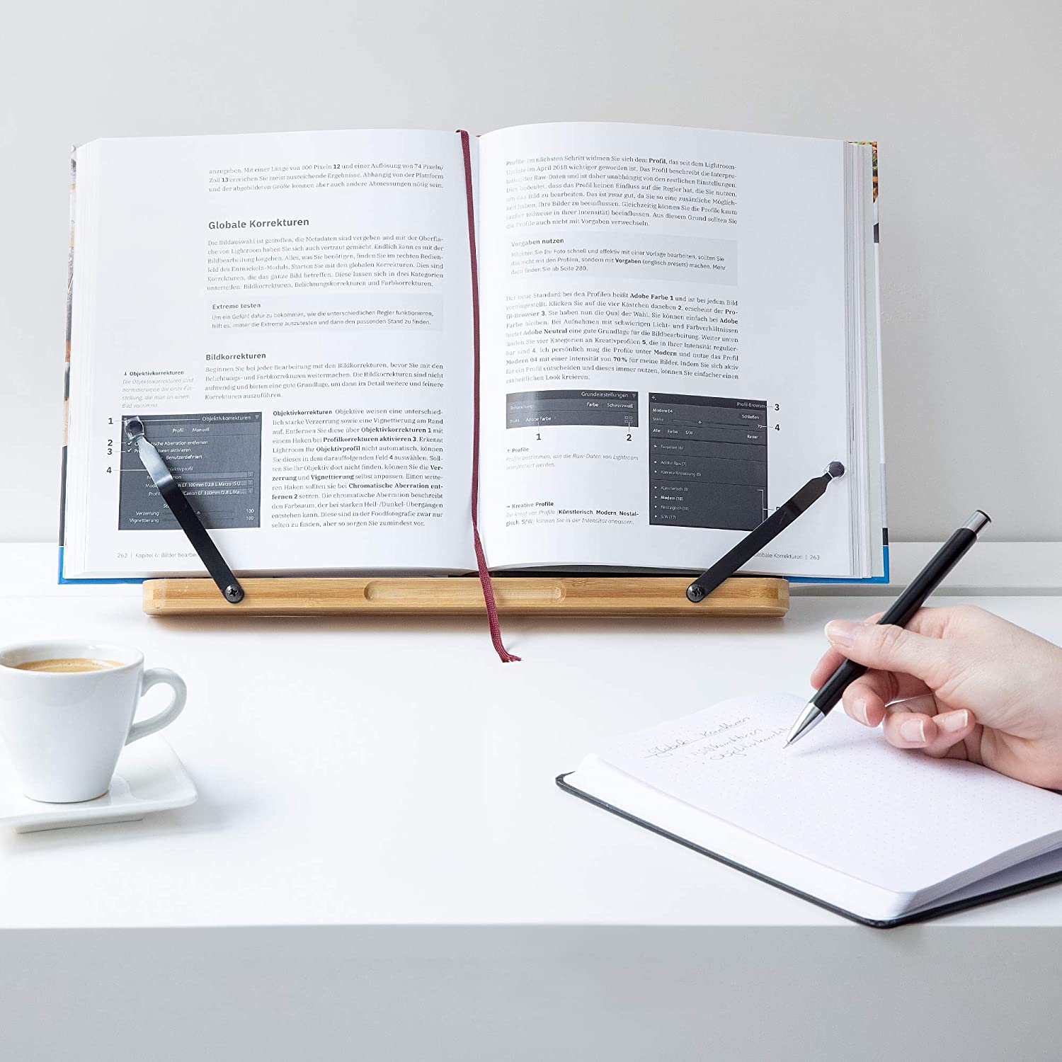 Navaris Βάση Στήριξης Βιβλίων και Τάμπλετ - Brown - 52801.2