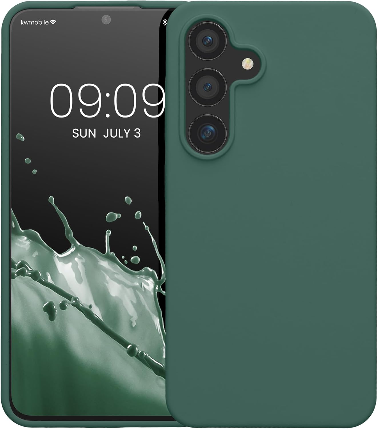 KW Samsung Galaxy S24 Θήκη Σιλικόνης Rubberized TPU - Forest Green