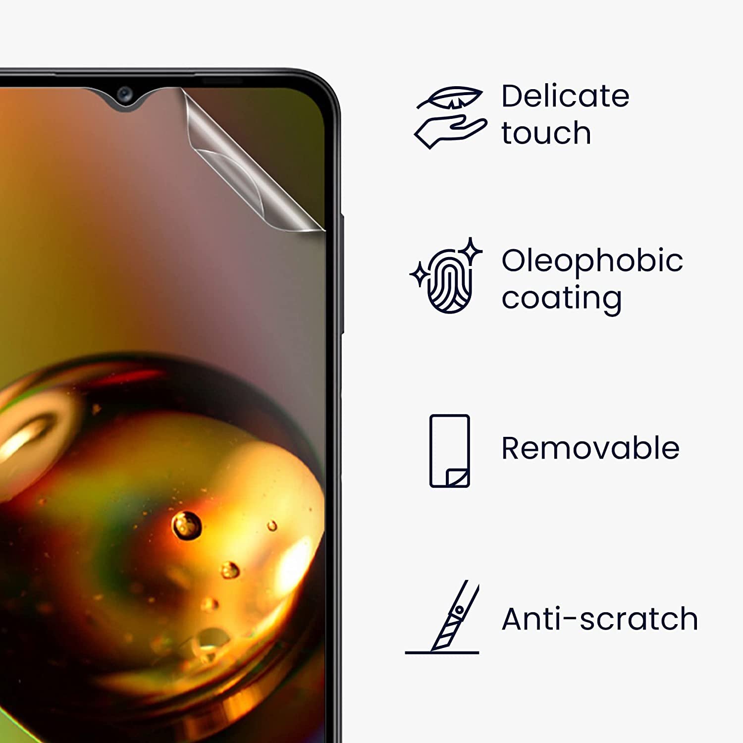 KW Samsung Galaxy A13 4G - 6 Μεμβράνες Προστασίας Οθόνης - Διάφανες - 57883.1