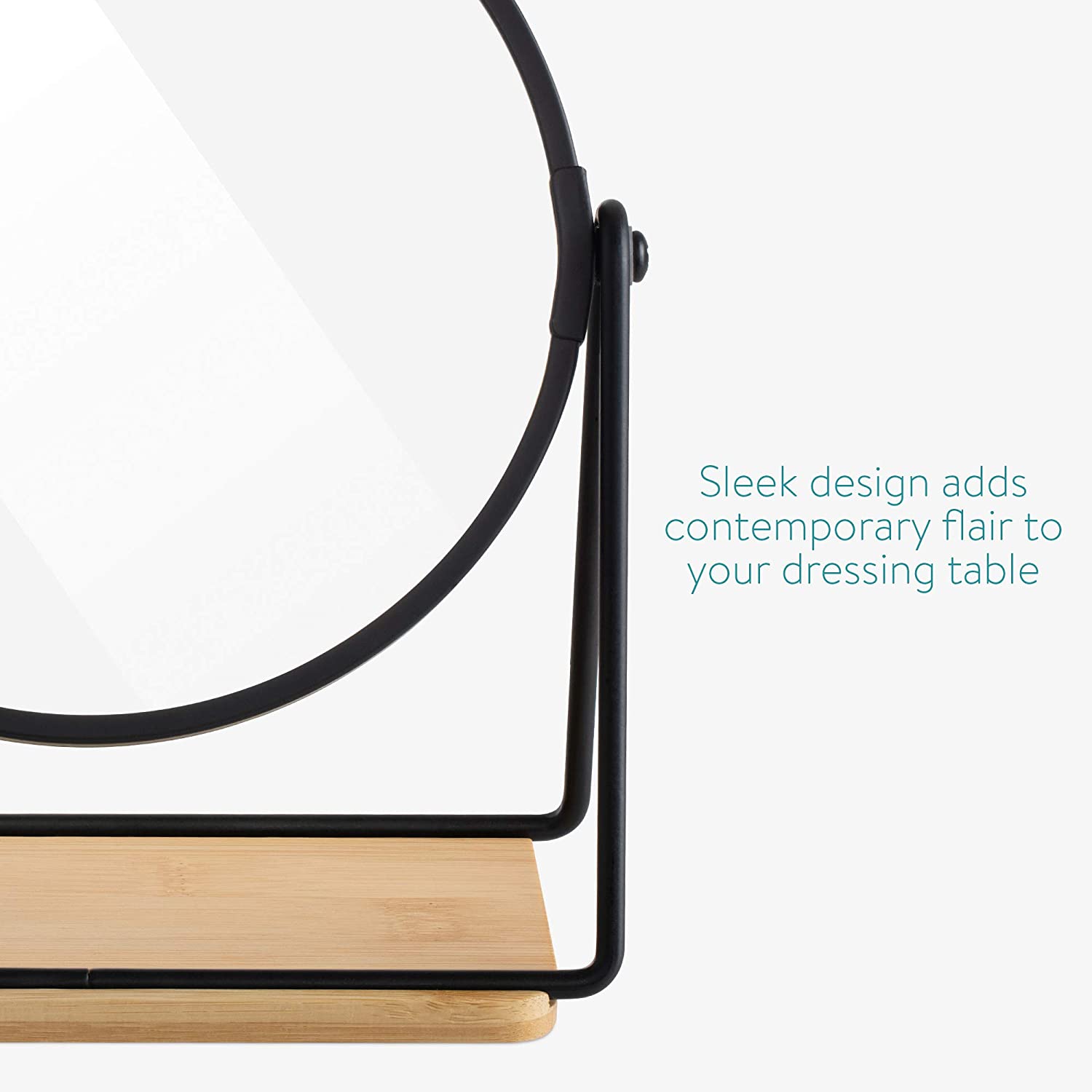 Navaris Καθρέπτης Μακιγιάζ με Βάση για Κοσμήματα - Black - 53217.01