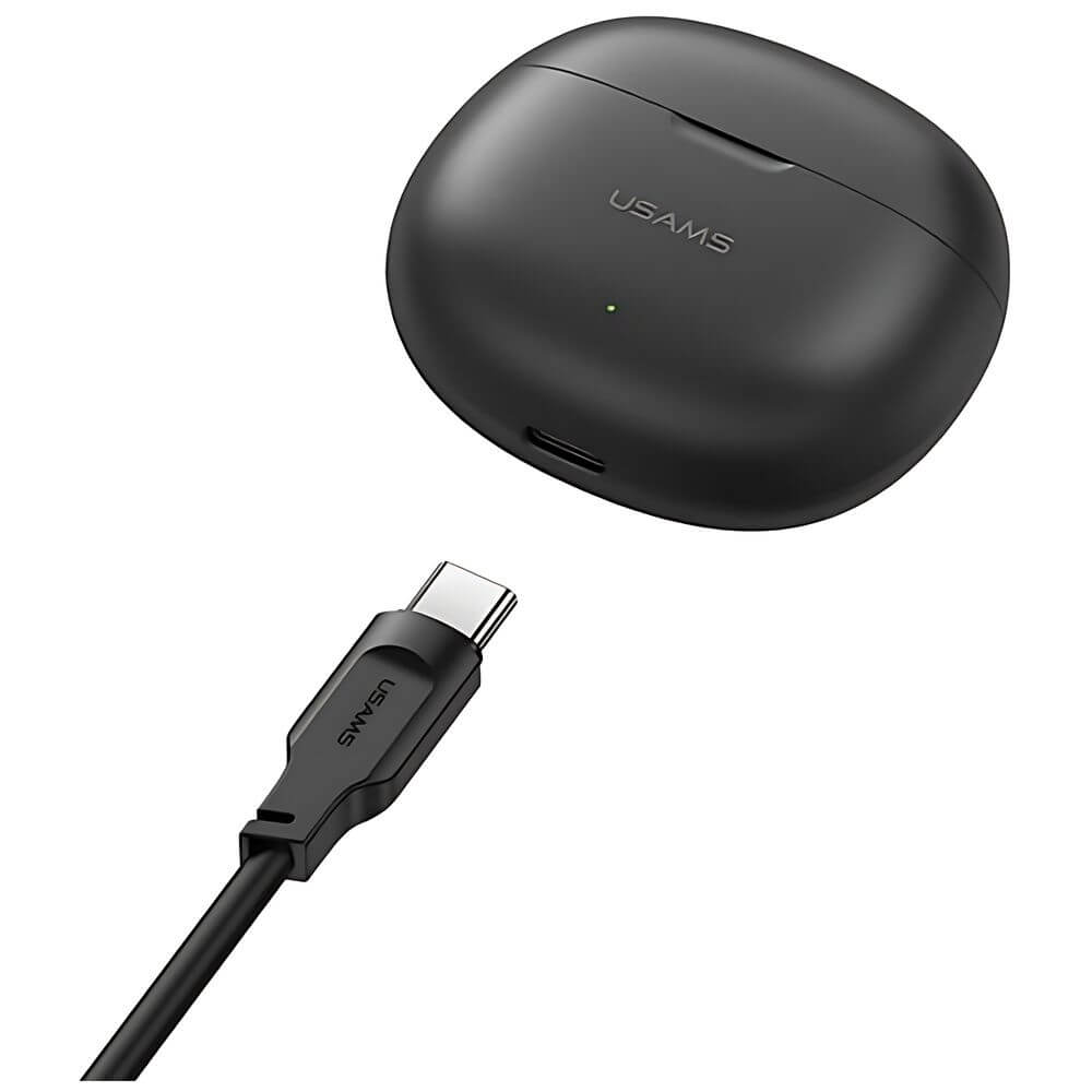 USAMS TWS Rhymbo Series - Bluetooth 5.3 - Ασύρματα ακουστικά για Κλήσεις / Μουσική - Black - likebrands.gr