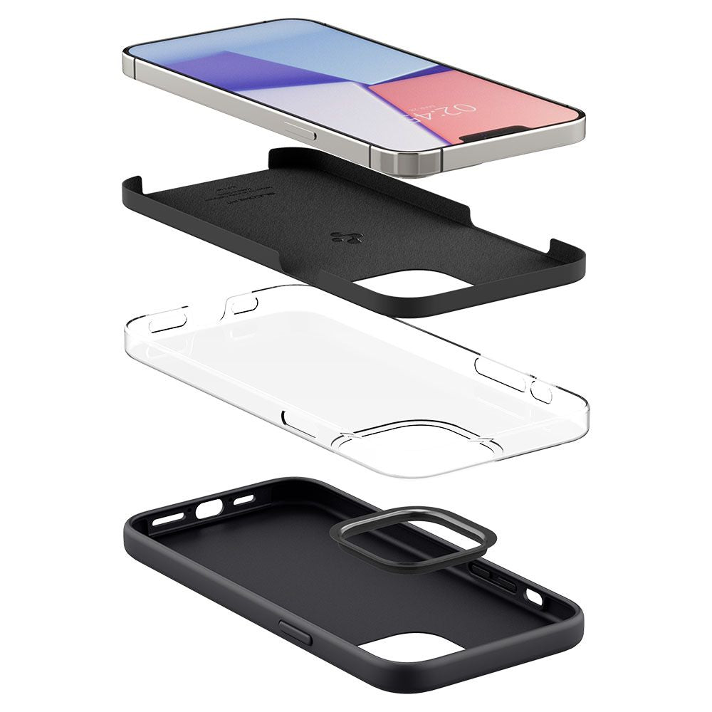 Spigen iPhone 13 Pro Silicone Fit Θήκη Σιλικόνης - Black