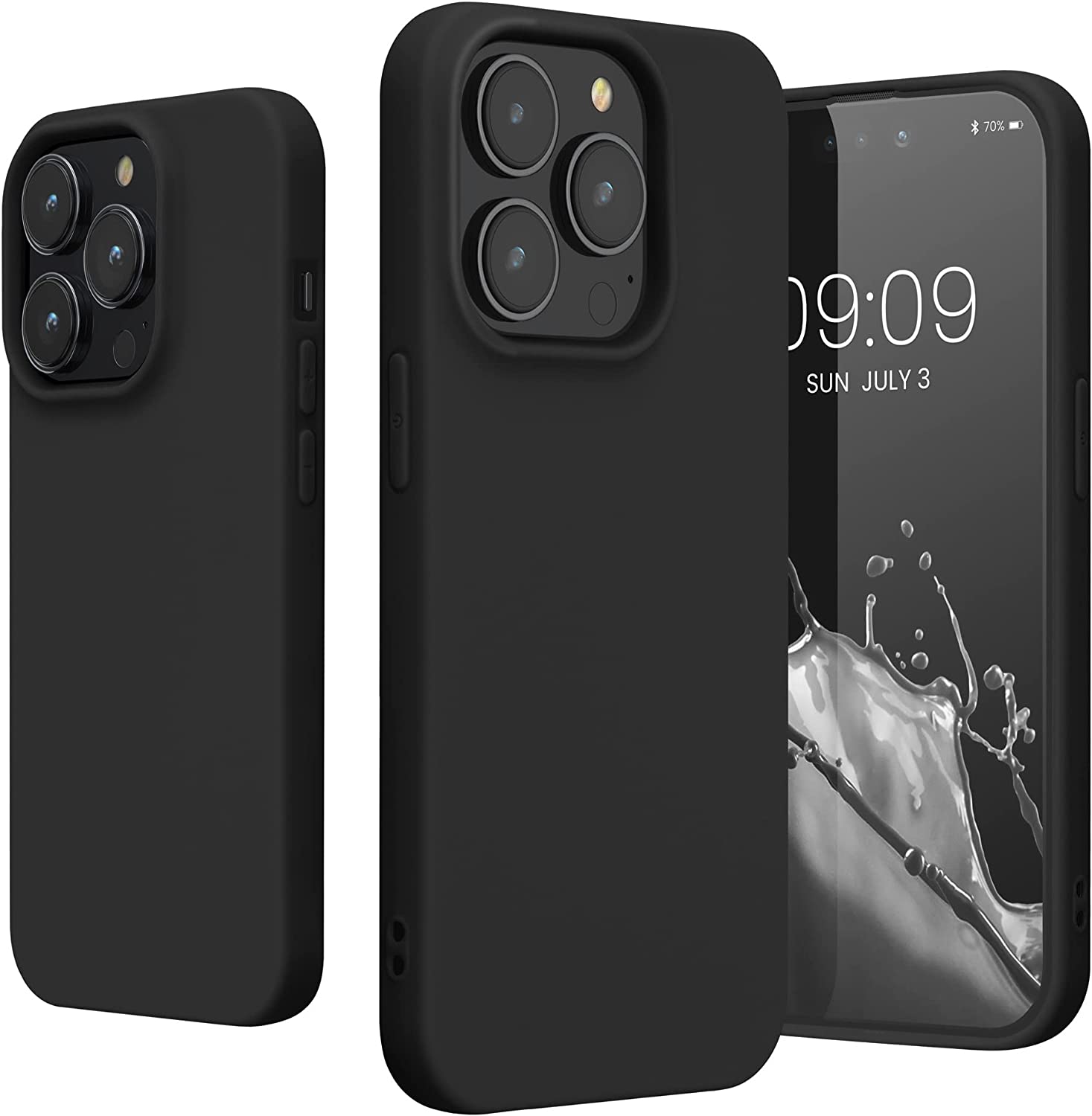 KW iPhone 14 Pro Λεπτή Θήκη Σιλικόνης TPU - Black Matte - 59077.47