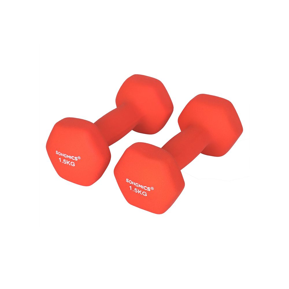 Songmics Σετ με 2 Βαράκια - 1,5 kg - Orange - SYL63OG