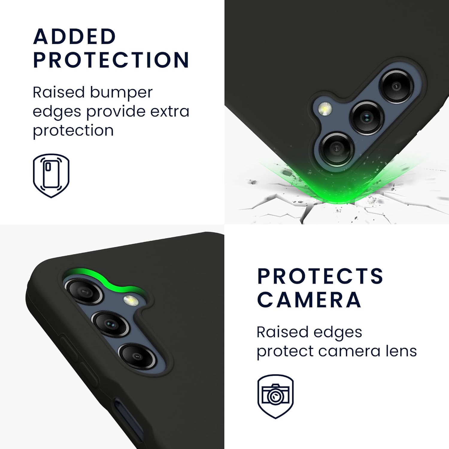 KW Samsung Galaxy A16 4G / A16 5G Θήκη Σιλικόνης Rubberized TPU - Dark Grey