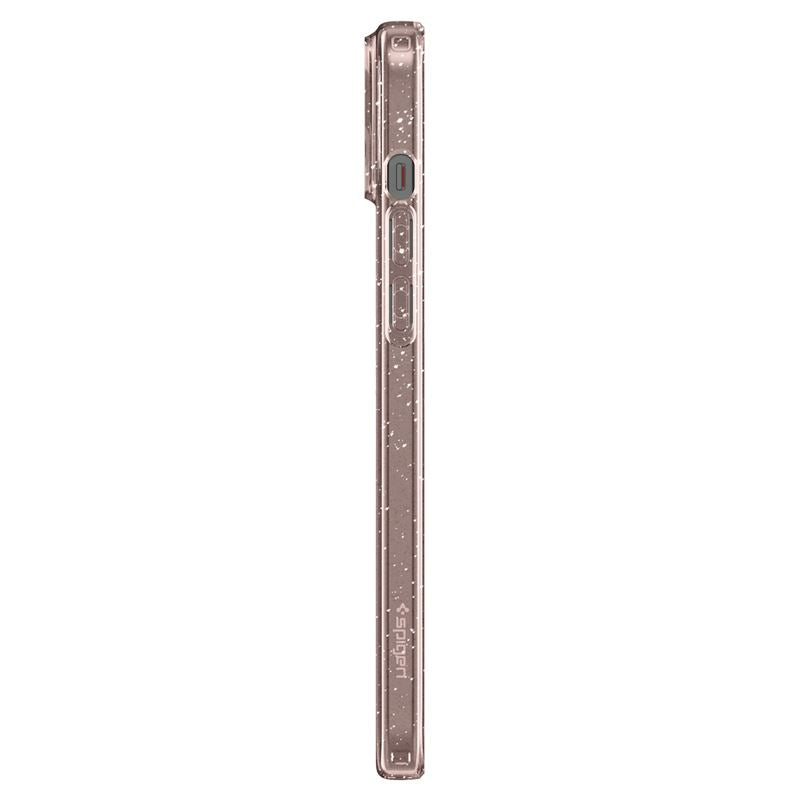 Spigen iPhone 15 Liquid Crystal Glitter Θήκη Σιλικόνης - Rose Quartz