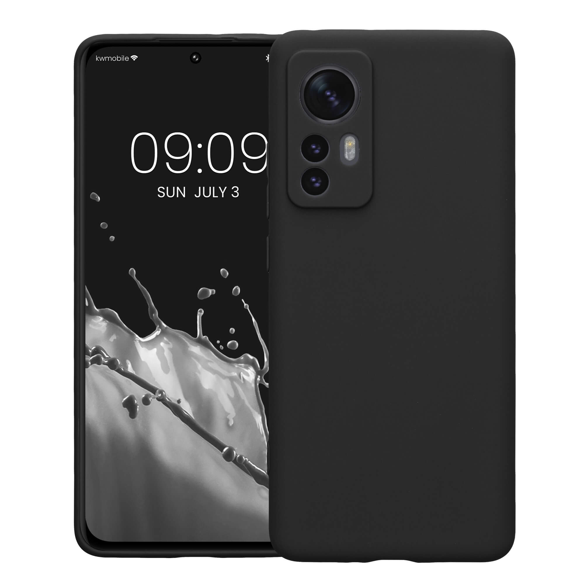 KW Xiaomi Xiaomi 12 / 12X Θήκη Σιλικόνης TPU - Black Matte - 57124.47