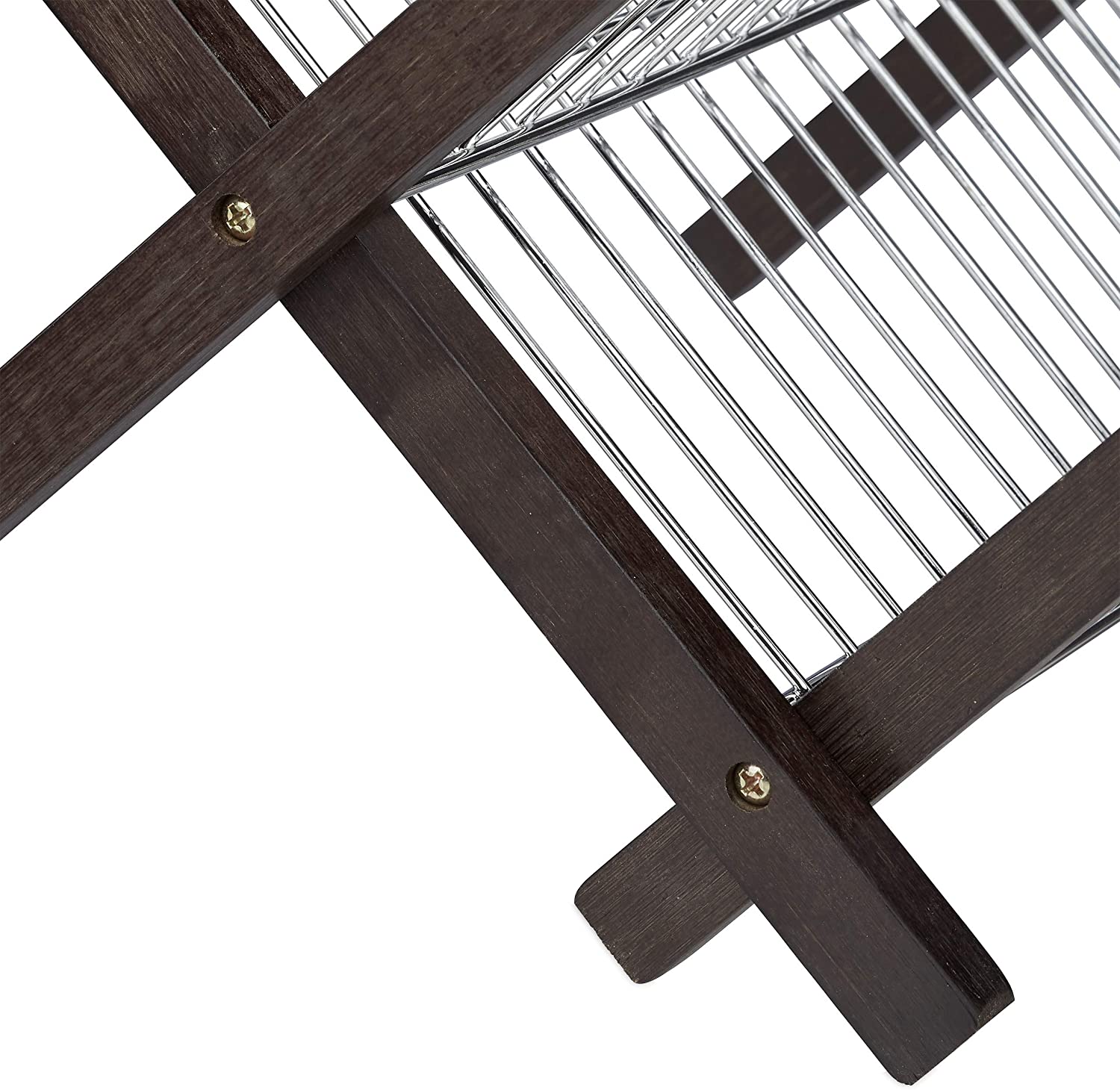 Relaxdays Στεγνωτήριο Πιάτων από Μπαμπού - Dark Brown - 4052025232573