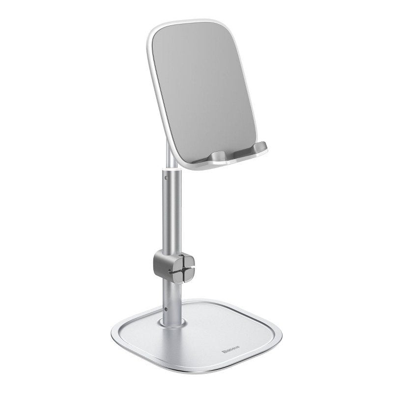 Baseus Literary Youth Desktop Bracket Telescopic Mobile Stand Βάση Στήριξης Κινητών - Silver - SUWY-A0S
