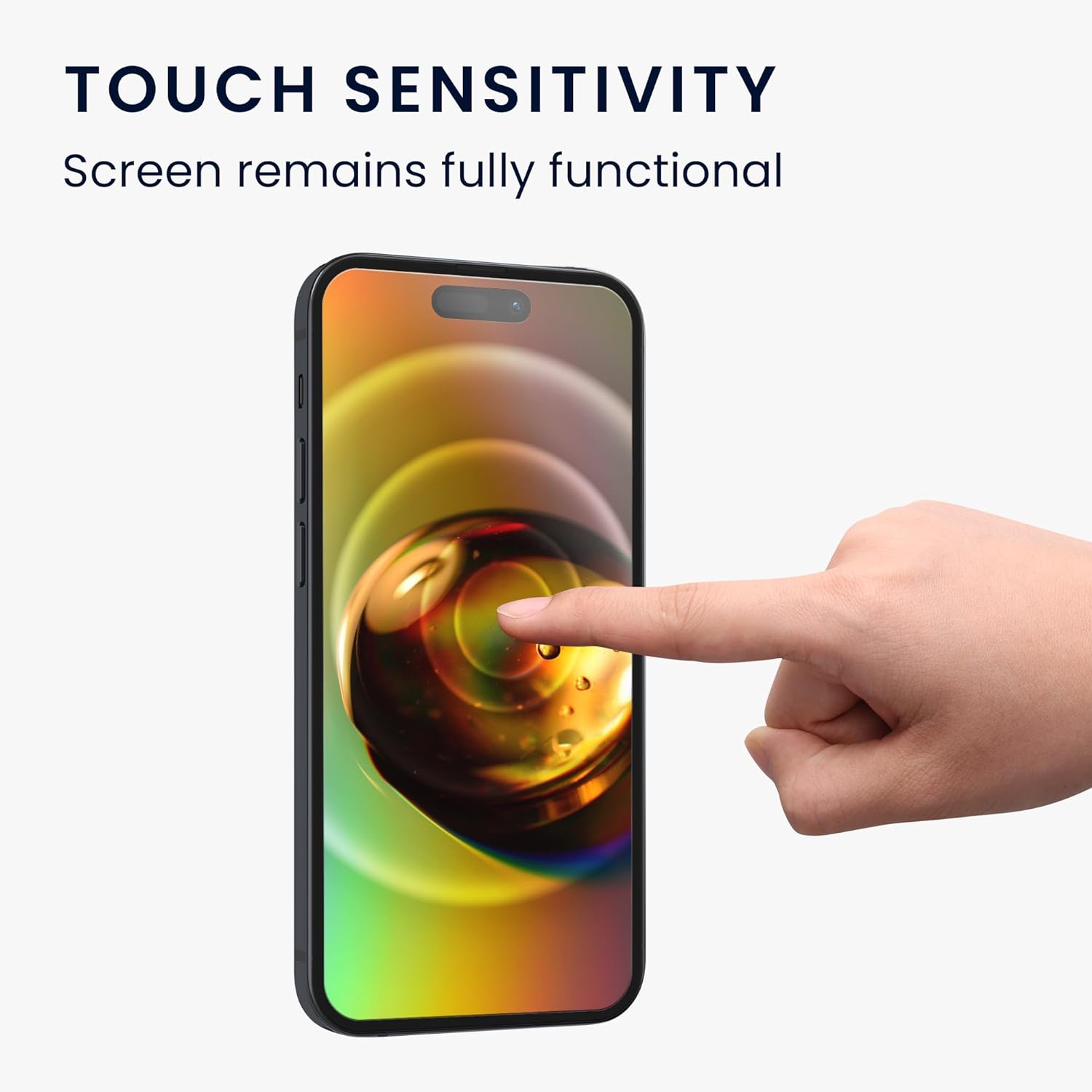 Kalibri iPhone 15 Pro Max - Full Screen Αντιχαρακτικό Γυαλί Οθόνης - 2 Τεμάχια - Διάφανα - 61970.1