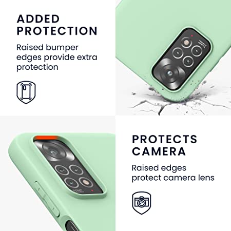 KW Xiaomi Redmi Note 11 / Redmi Note 11S Θήκη Σιλικόνης TPU - Mint Green Matte - 57368.50