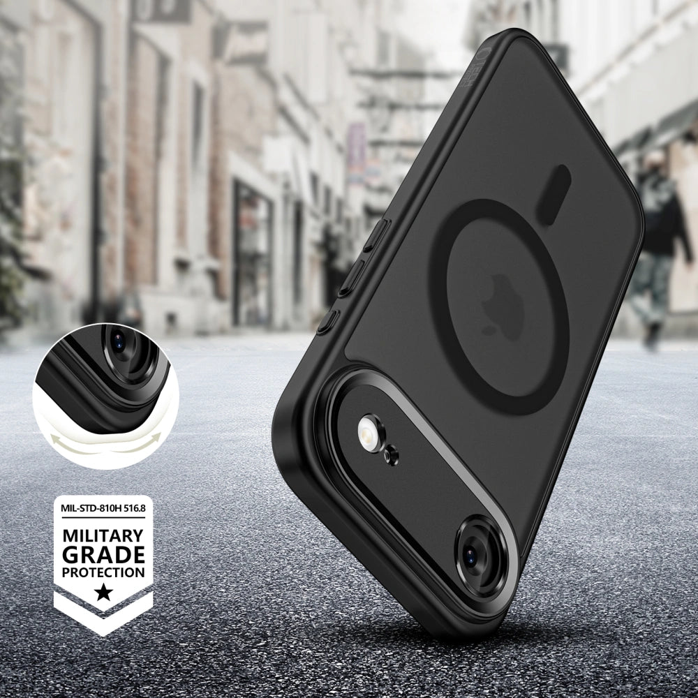Tech - Protect iPhone Air - MagCam MagSafe - Σκληρή Θήκη με Πλαίσιο Σιλικόνης και Προστασία Κάμερας - Matte Black