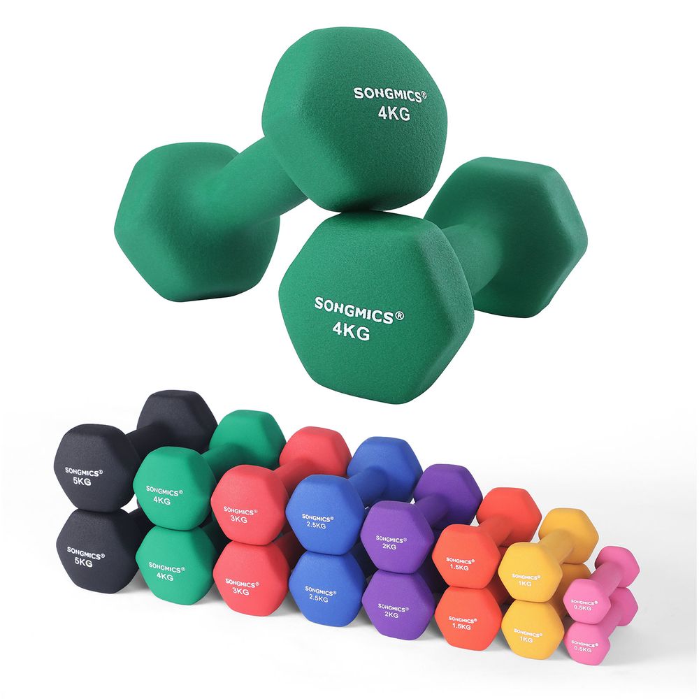 Songmics Σετ με 2 Βαράκια - 4 Kg - Green - SYL68GN