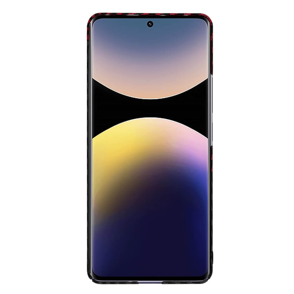 Techsuit Xiaomi Redmi Note 14 Pro+ 5G Σκληρή Θήκη Carbonite FiberShell - Red Vortex