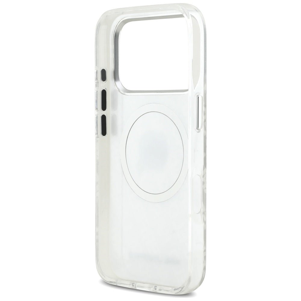 Karl Lagerfeld iPhone 17 Pro - IML Karl Head Logo MagSafe - Σκληρή Θήκη με Πλαίσιο Σιλικόνης - Grey - KLHMP17LHMKBKHOG