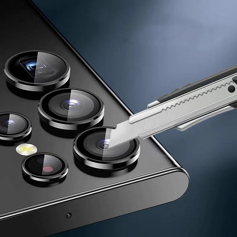 Hofi Samsung Galaxy S22 Ultra CamRing Pro+ Αντιχαρακτικό Γυαλί για την Κάμερα - Black