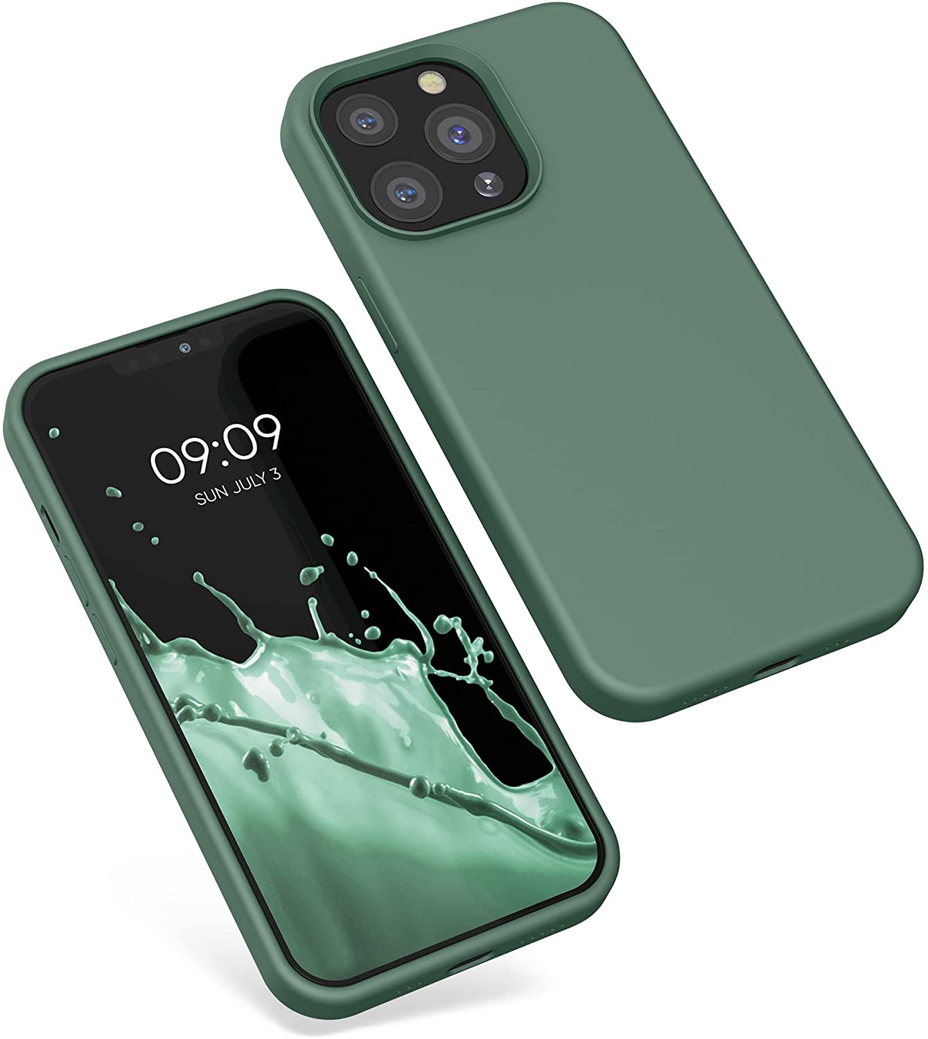 KW iPhone 13 Pro Θήκη Σιλικόνης Rubberized TPU - Forest Green - 55880.166