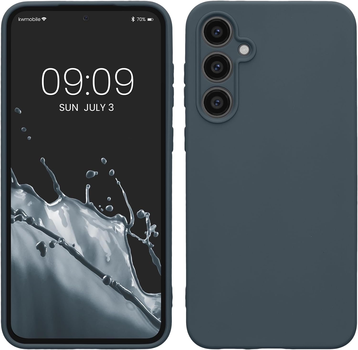 KW Samsung Galaxy S23 FE Θήκη Σιλικόνης TPU - Dark Slate - KWM000021LO010C