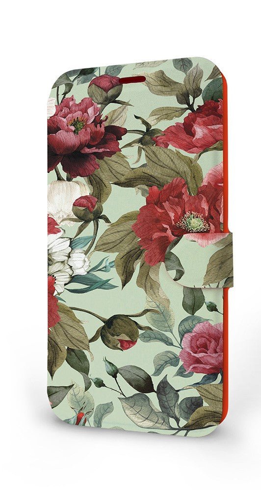 Mobiwear iPhone 14 Pro Θήκη Βιβλίο Slim Flip - Design Flowers - MD06P