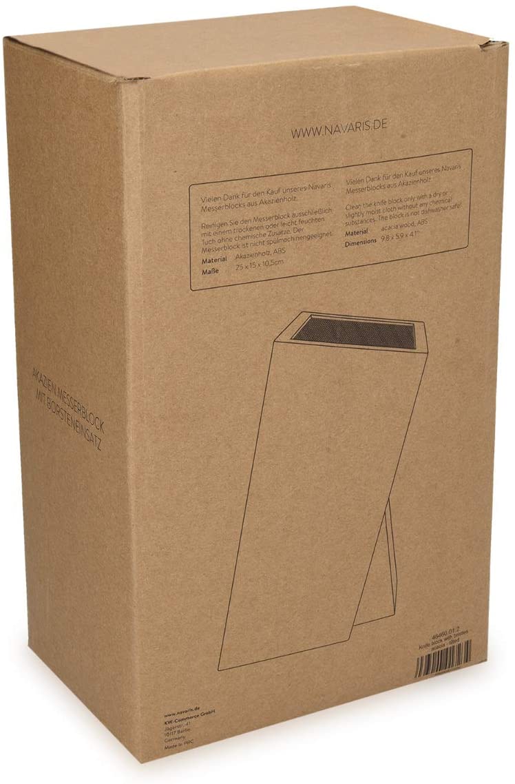 Navaris Ξύλινη Βάση Μαχαιριών από Ακακία - Brown - 48460.01.2