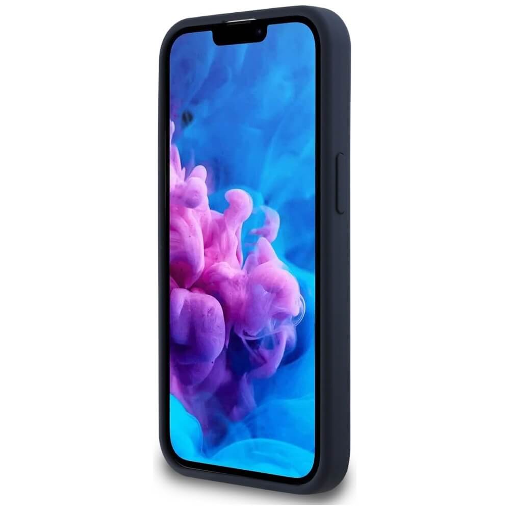 Red Bull iPhone 16e - Powerbar - MagSafe Σκληρή Θήκη με Πλαίσιο Σιλικόνης - Navy Blue - RBHMPSE424SIVGSV