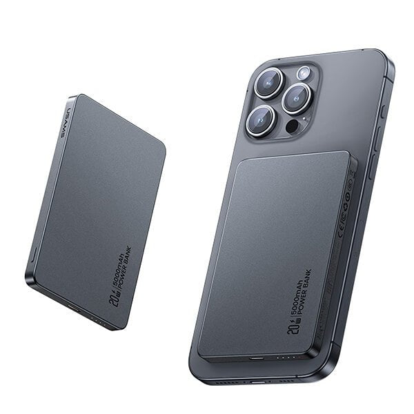 USAMS CD231 CY Series Ασύρματο MagSafe PowerBank 5000mAh 20W - Tarnish