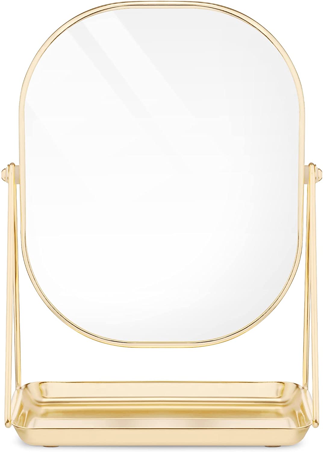 Navaris Free Standing Makeup Mirror - Καθρέπτης Μακιγιάζ - Rose Gold - 49361.31