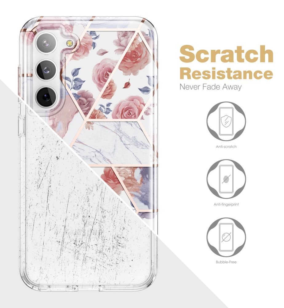 Tech - Protect Samsung Galaxy S23 Velar Θήκη 360 Full Body με Προστασία Οθόνης - Marble