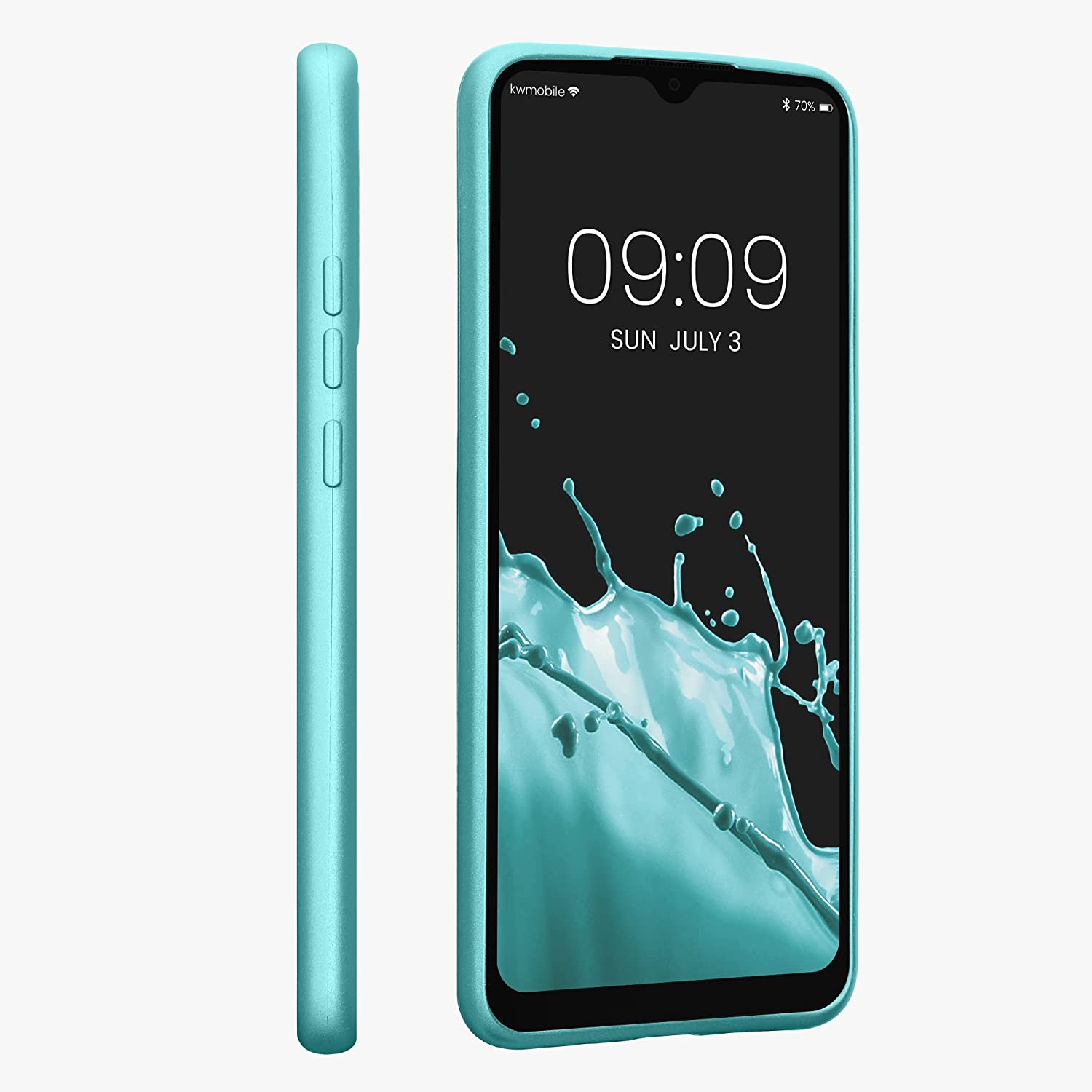 KW Xiaomi Redmi 10C Θήκη Σιλικόνης TPU - Metallic Mint Green - 59232.231